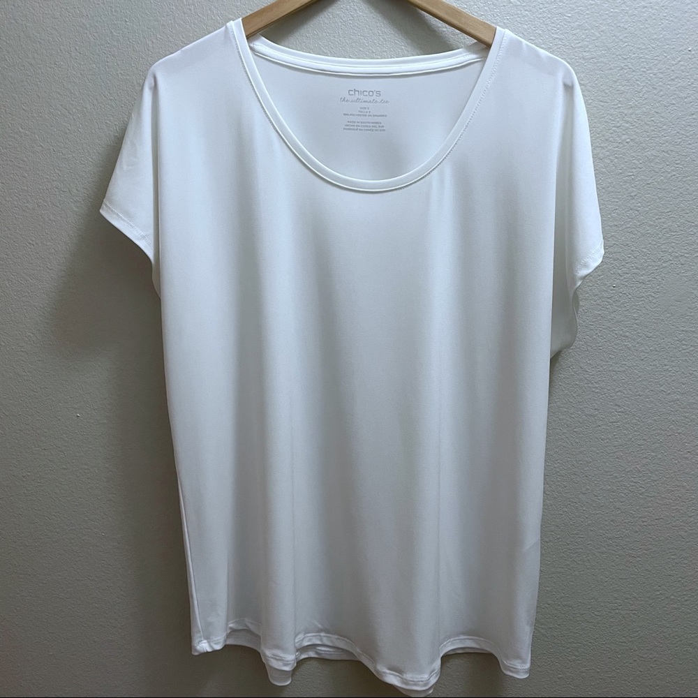 Chico's 3 (XL) White Ultimate Tee